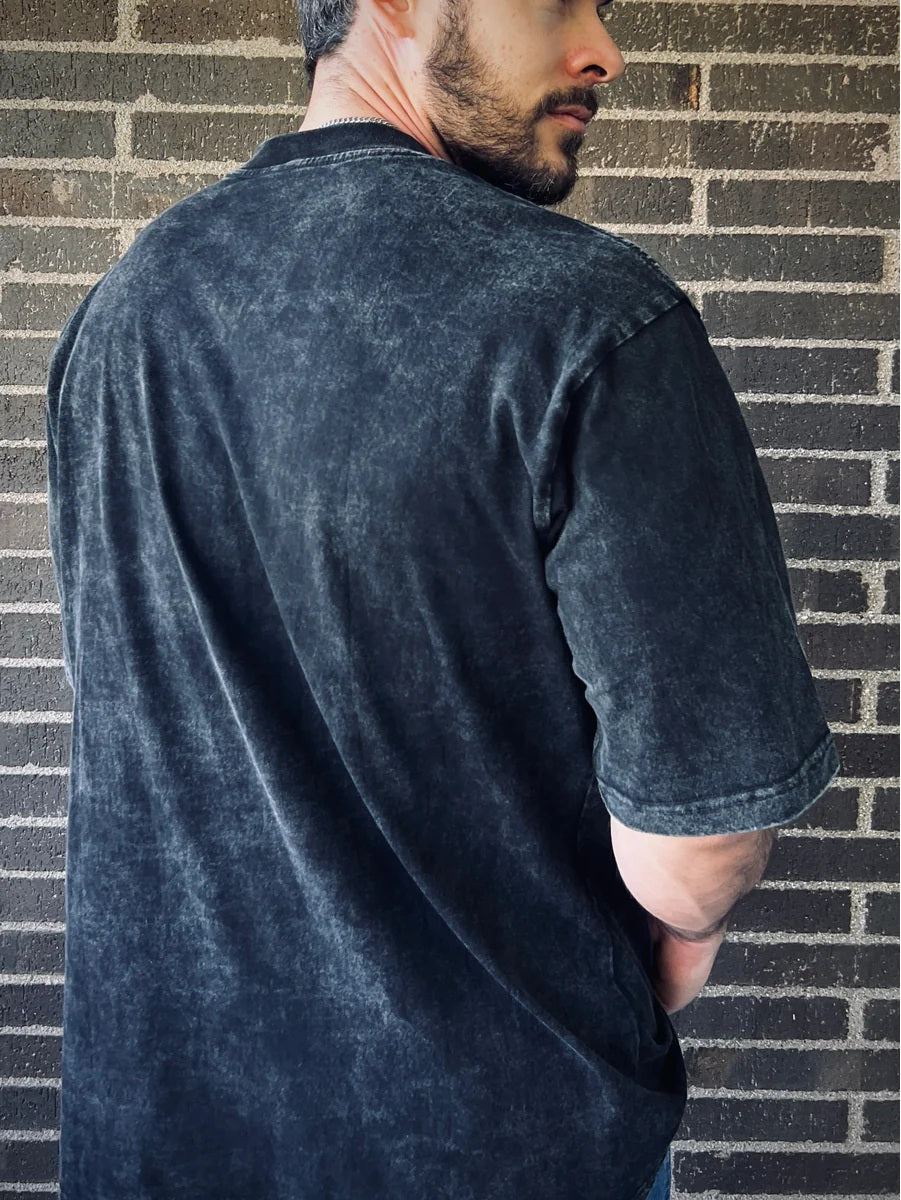 Camiseta Oversize Acid Wash